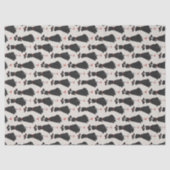 Hand Drawn Little Black Dress Fashion Pattern 薄葉紙 (正面)