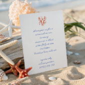 Hand Drawn Lobster Wedding Rehearsal Dinner 招待状