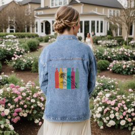 Hand-Drawn Look Art Lover's Denim Jacket - Unique  デニムジャケット
