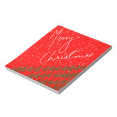 Hand-Drawn Merry Christmas ノートパッド (回転)