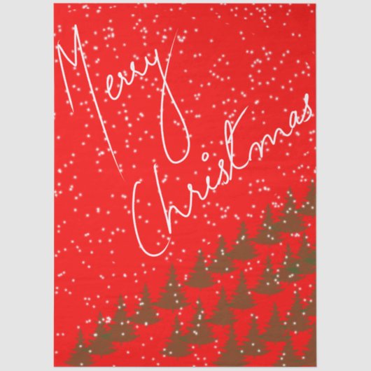 Hand-Drawn Merry Christmas 薄葉紙 (正面)