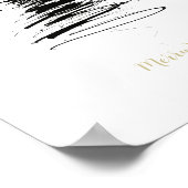 Hand-Drawn Merry Christmas Tree ポスター (角)