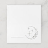 Hand Drawn Moon and Stars Place Card プレイスカード (外部開封)