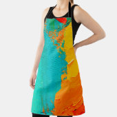 Hand drawn oil painting. Abstract art background.  エプロン (インサイチュ)