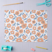 Hand-drawn Orange Wildflowers 薄葉紙 (クラフト)