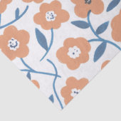 Hand-drawn Orange Wildflowers 薄葉紙 (詳細)
