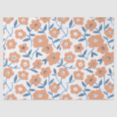 Hand-drawn Orange Wildflowers 薄葉紙 (正面)