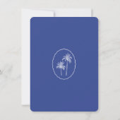 Hand Drawn Palm Tree Moving Announcement 招待状 (裏面)