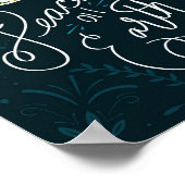 Hand drawn Peace on Earth Dove Poster ポスター (角)