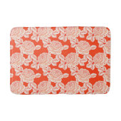 Hand Drawn Peony Floral  バスマット (正面)