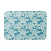 Hand Drawn Peony Floral  バスマット (正面)