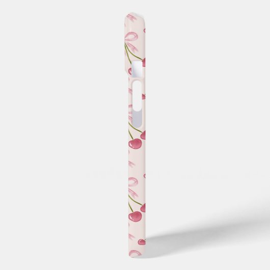 Hand-drawn Pink Cherry Coquette Seamless Pattern Case-Mate iPhoneケース (裏面 / 左)