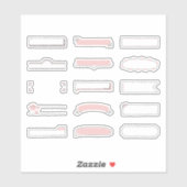 Hand Drawn Planner Frame Stickers シール (シート)