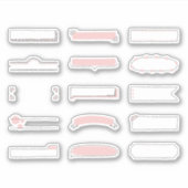 Hand Drawn Planner Frame Stickers シール (正面)