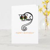 Hand drawn POSSUM - Wildlife - Nature - Australia カード (黄色い花)