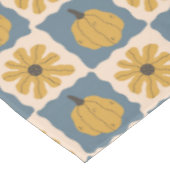Hand Drawn Pumpkin Check Print Table Cloth テーブルクロス (アングル)