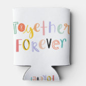 Hand drawn Quote Together forever typography. 缶クーラー (裏面)
