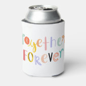 Hand drawn Quote Together forever typography. 缶クーラー (缶裏面)
