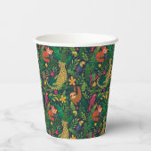 Hand Drawn Rainforest Animals Paper Cups 紙コップ (裏面)