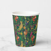 Hand Drawn Rainforest Animals Paper Cups 紙コップ (右)