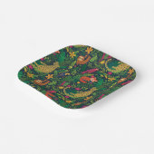 Hand Drawn Rainforest Animals Paper Plates ペーパープレート (傾斜あり)