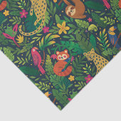 Hand Drawn Rainforest Animals Tissue Paper 薄葉紙 (詳細)