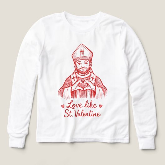 Hand Drawn Red Love Like St. Valentine Heart (デザイン正面)