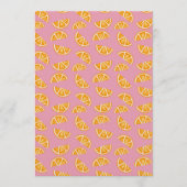 Hand-drawn Refreshing Oranges Seamless Pattern 招待状 (正面)