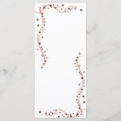 Hand Drawn Ribbon and flowers Menu メニュー (裏面)