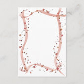 Hand Drawn Ribbon Enclosure Card Details エンクロージャーカード (裏面)