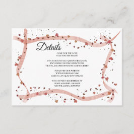 Hand Drawn Ribbon Enclosure Card Details エンクロージャーカード