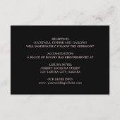 Hand Drawn Roses  Dark Moody エンクロージャーカード (裏面)