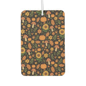 Hand Drawn Rustic Fall Pattern Air Freshener カーエアーフレッシュナー (正面)