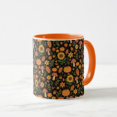 Hand Drawn Rustic Fall Pattern Coffee Mug マグカップ (正面右)
