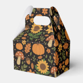 Hand Drawn Rustic Fall Pattern Favor Box フェイバーボックス (裏面サイド)