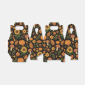 Hand Drawn Rustic Fall Pattern Favor Box フェイバーボックス (折り畳みなし)