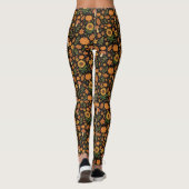 Hand Drawn Rustic Fall Pattern Leggings レギンス (裏面)