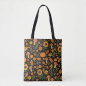Hand Drawn Rustic Fall Pattern Tote Bag トートバッグ (正面)