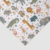 Hand Drawn Safari Animal Print Tissue Paper 薄葉紙 (詳細)