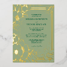 Hand Drawn Sage Green Wedding 