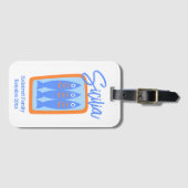 Hand-drawn Sardines Sicily / Italy Family Reunion ラゲッジタグ (正面横)