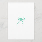 Hand Drawn Scribble Doodles Bow St Patrick's Day  招待状 (裏面)