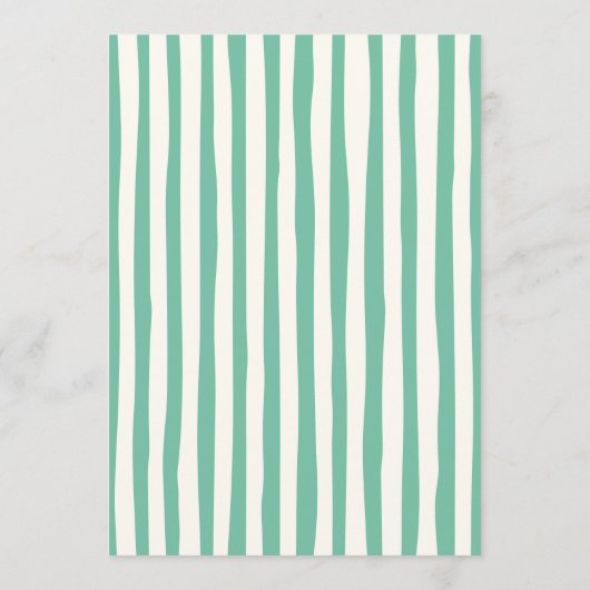 Hand Drawn Scribble Doodles Green St Patrick's Day 招待状 (裏面)