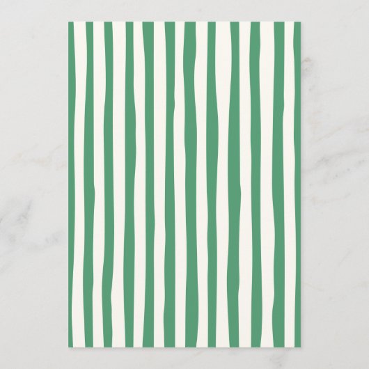 Hand Drawn Scribble Doodles Green St Patrick's Day 招待状 (裏面)