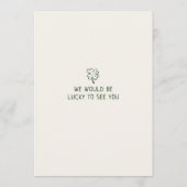 Hand Drawn Scribble Doodles St Patrick's Day 招待状 (裏面)