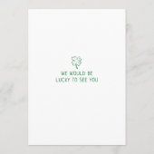 Hand Drawn Scribble Doodles St Patrick's Day Invit 招待状 (裏面)