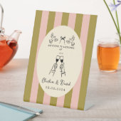 Hand Drawn Scribble Wedding Welcome Sign 台座サイン (インサイチュ)