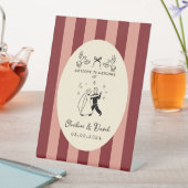 Hand Drawn Scribble Wedding Welcome Sign 台座サイン (インサイチュ)