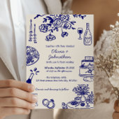 Hand Drawn Scribbles/Doodles Wedding Invitation 招待状