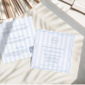 Hand-Drawn Seashell Monogram Coastal Bridal Shower 招待状